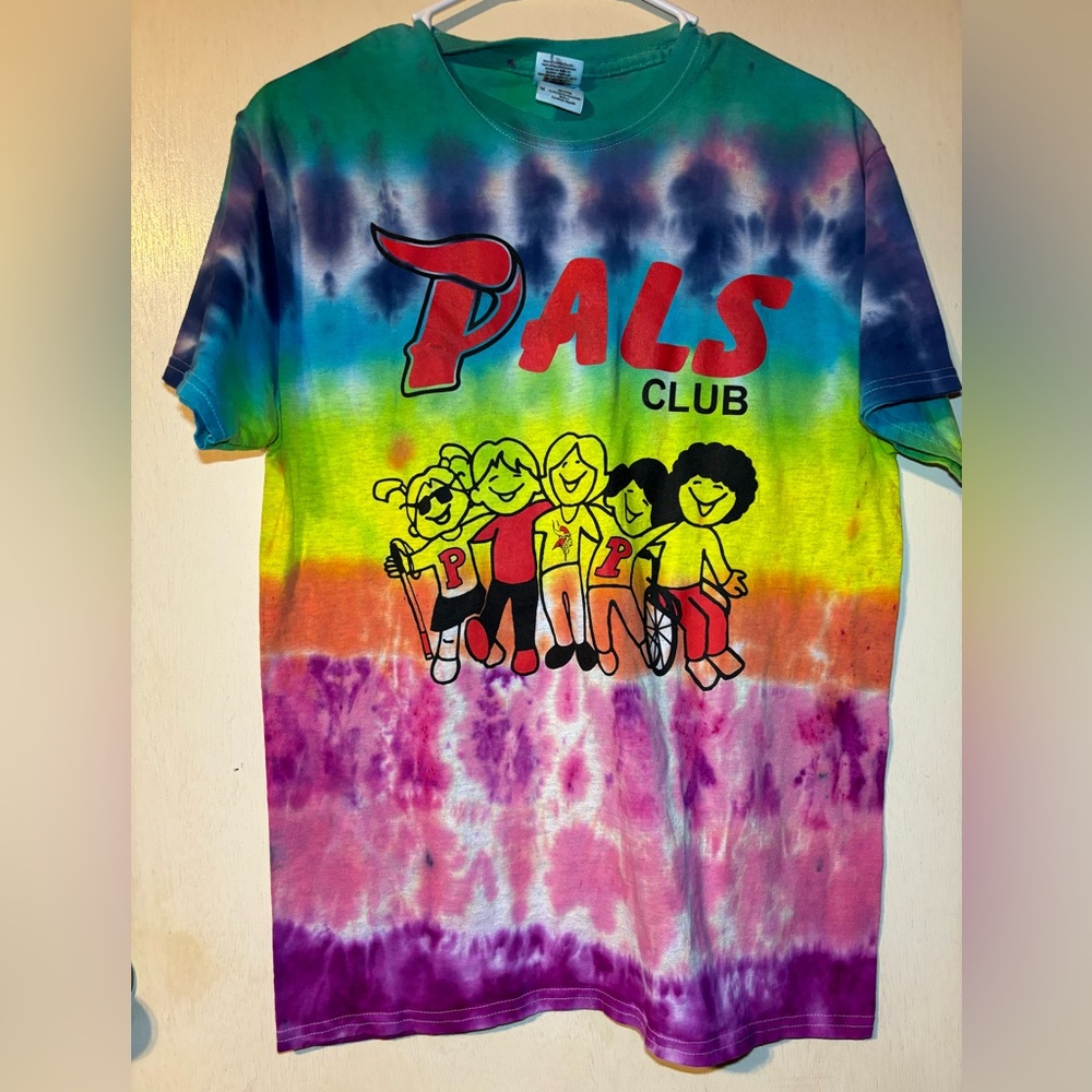 Vintage Tie Dye Pals Club Tshirt Men Size Medium